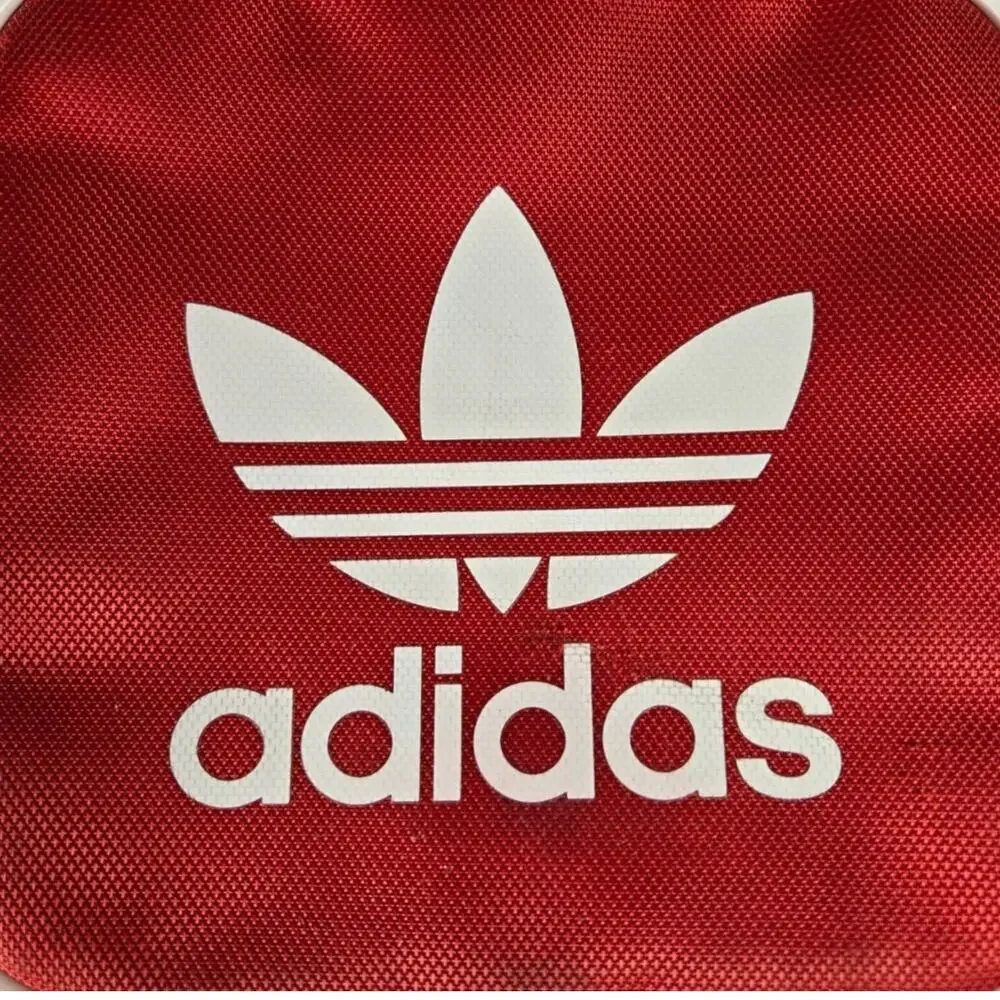 Adidas Santiago Lunch Bag Scarlet Red Insulated Retro Zip Cooler Lunch Tote/Bag